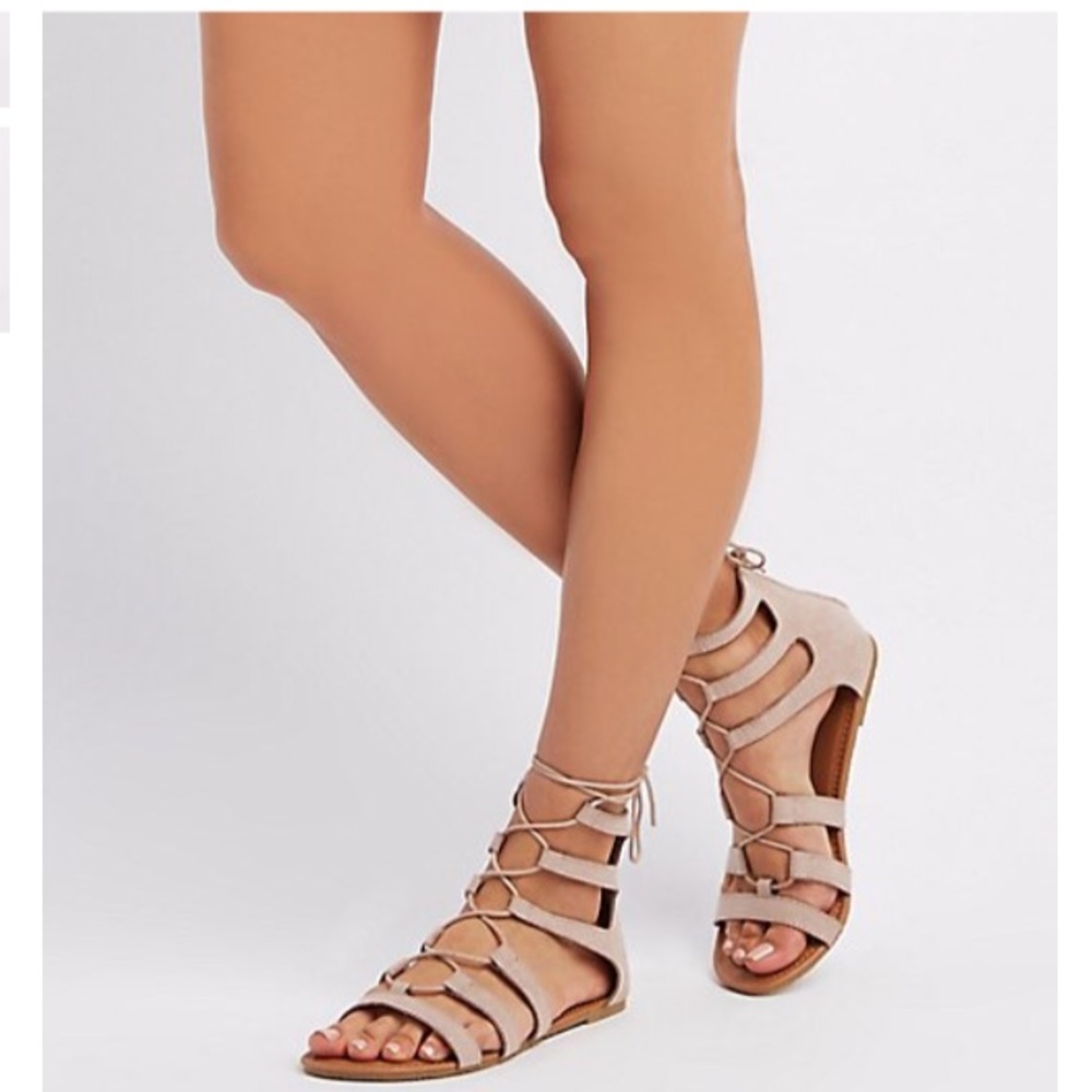 Gladiator sandals lace up
